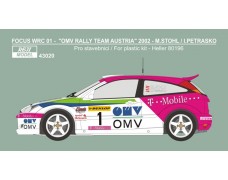 Decal – Ford Focus WRC 01 OMV Rally team 2002